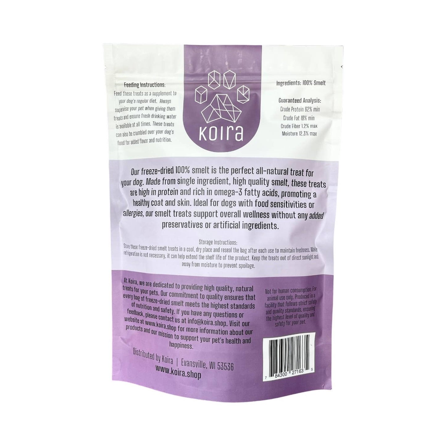 Freeze-dried Smelt Dog Treats