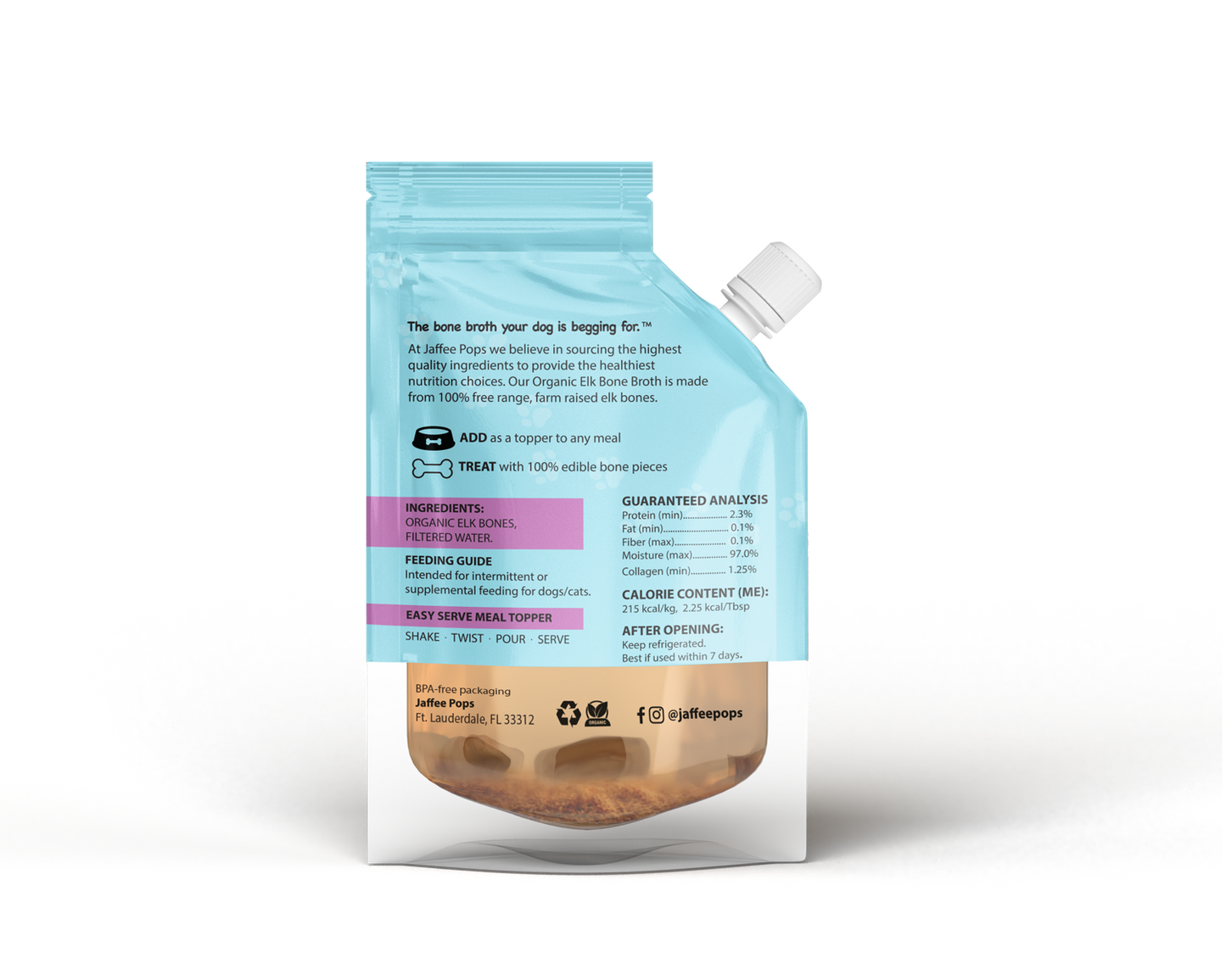 ELK Bone Broth - 20 oz Pouch