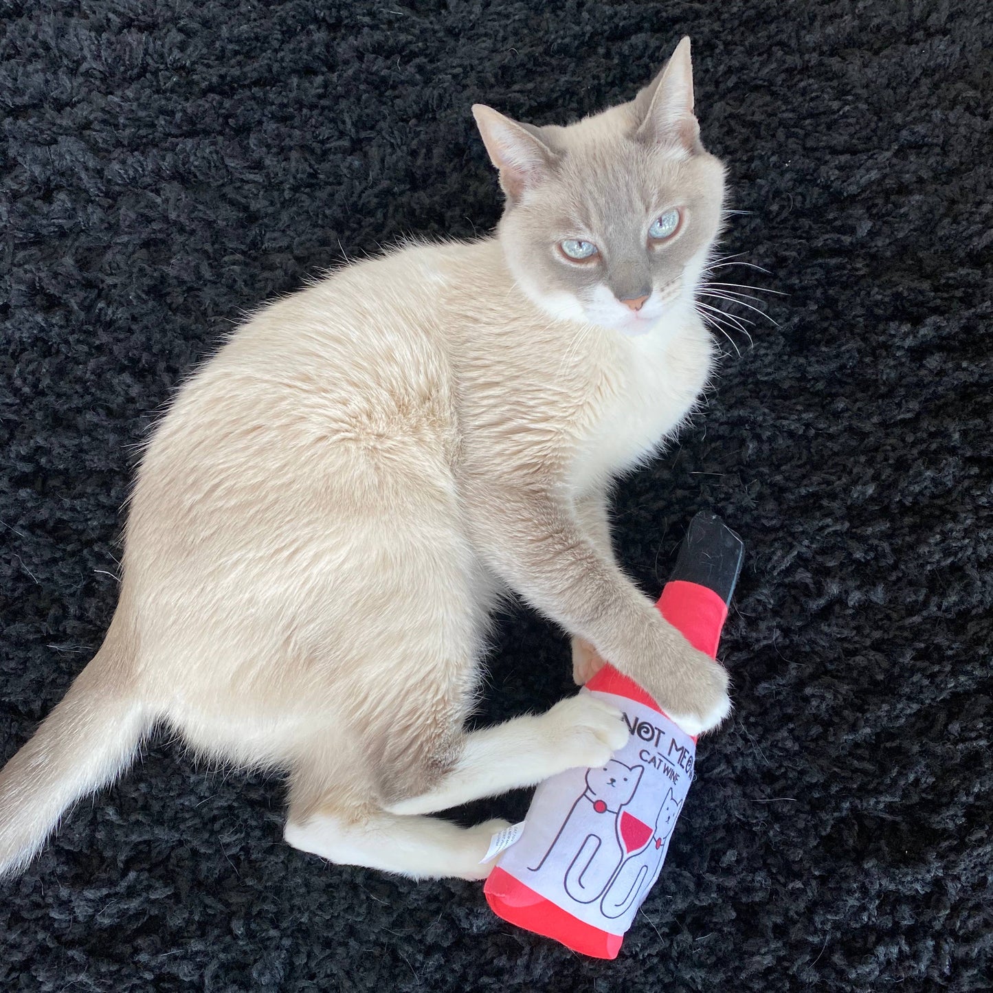 Purring Wine Catnip Kicker Toy