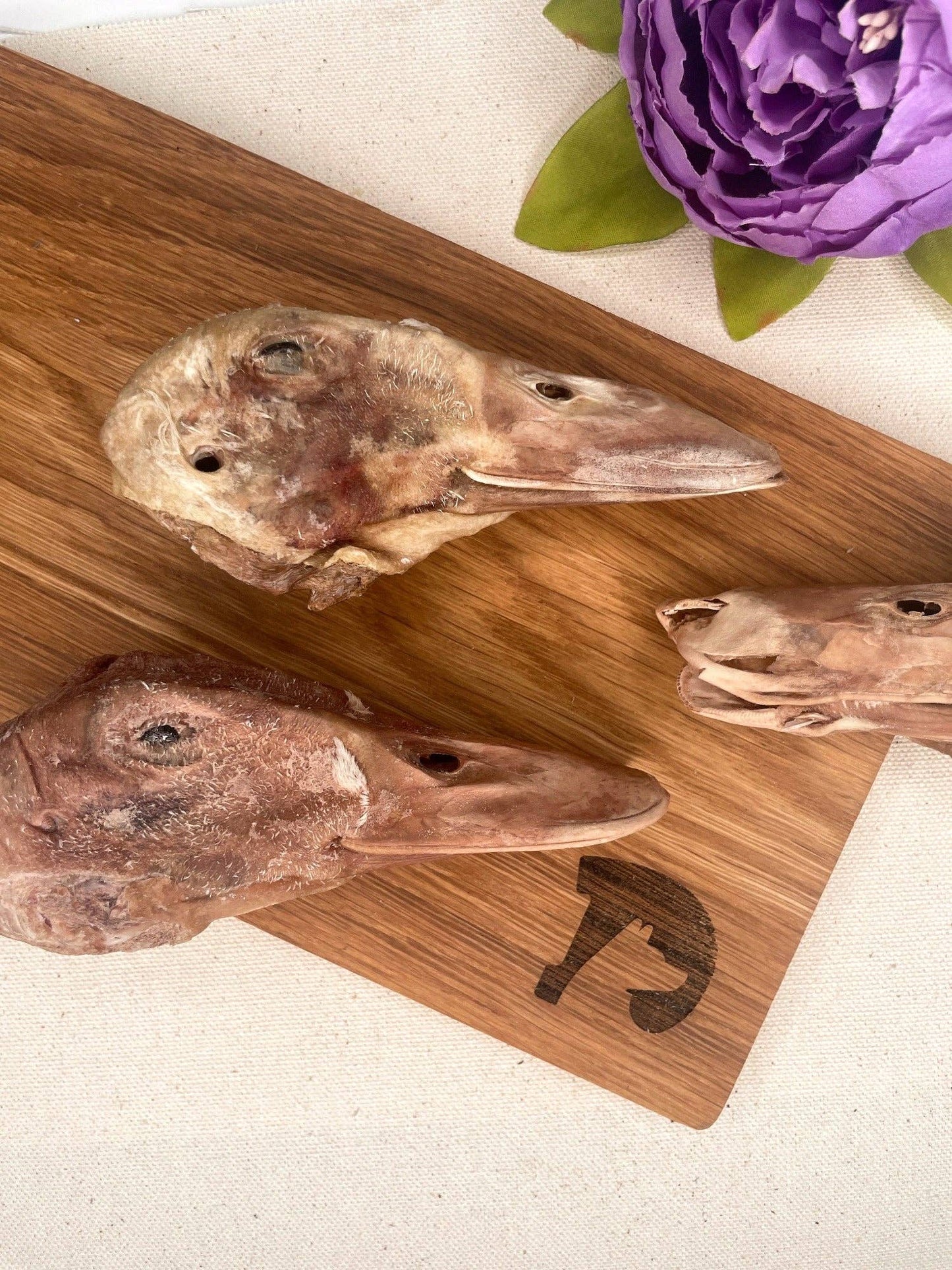 Freeze-dried Duck Heads: 1 pieces