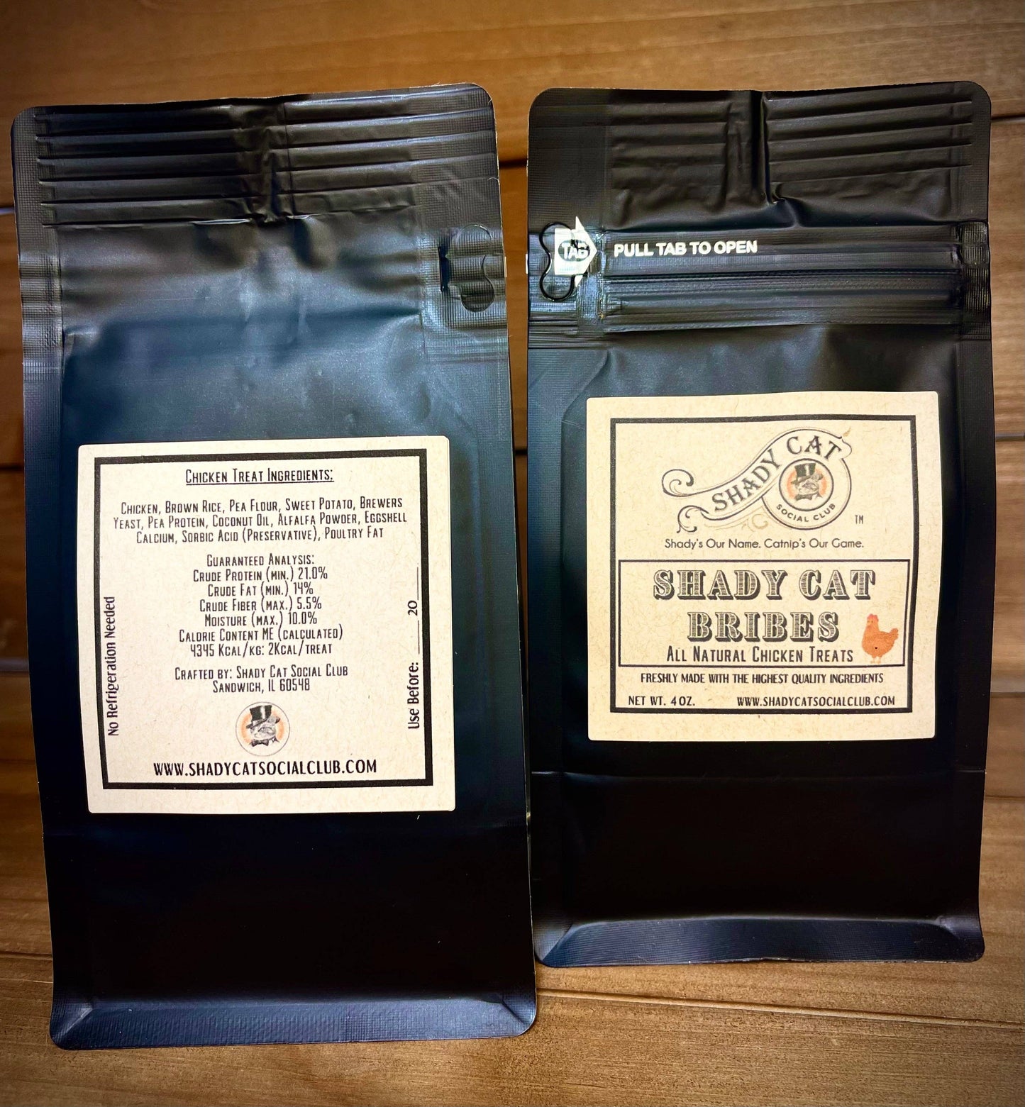 Shady Cat Bribes - Cat Treats **new custom bags**: Calming Whitefish and Valerian