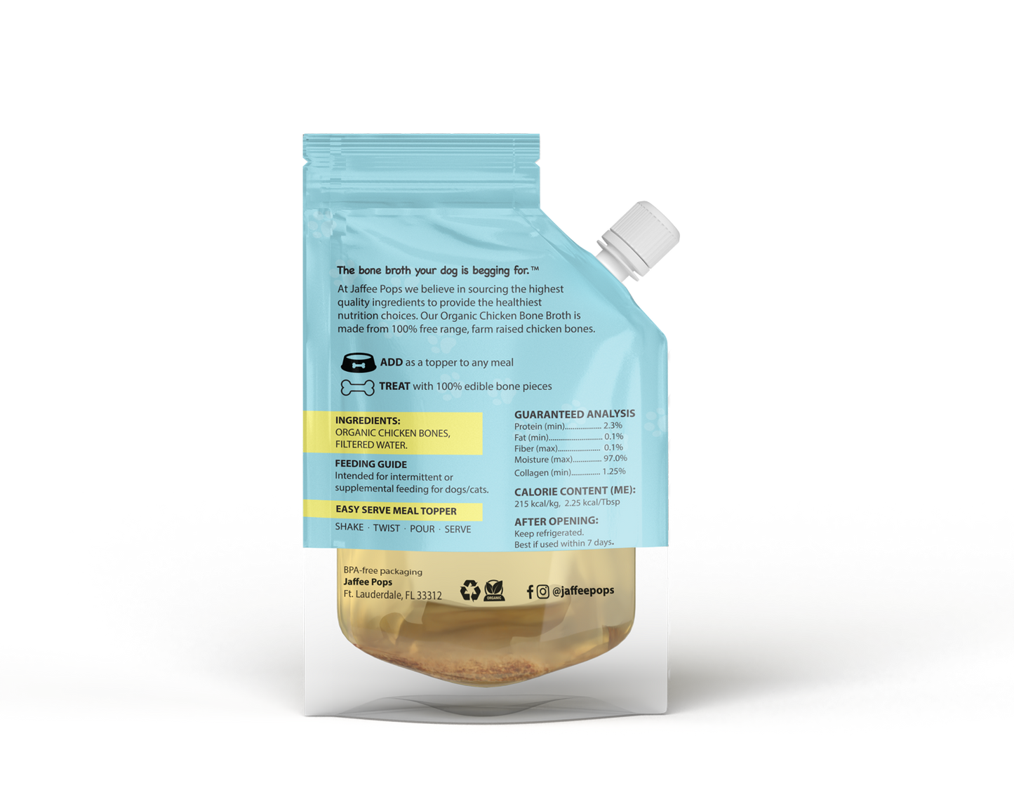 CHICKEN Bone Broth - 20 oz Pouch