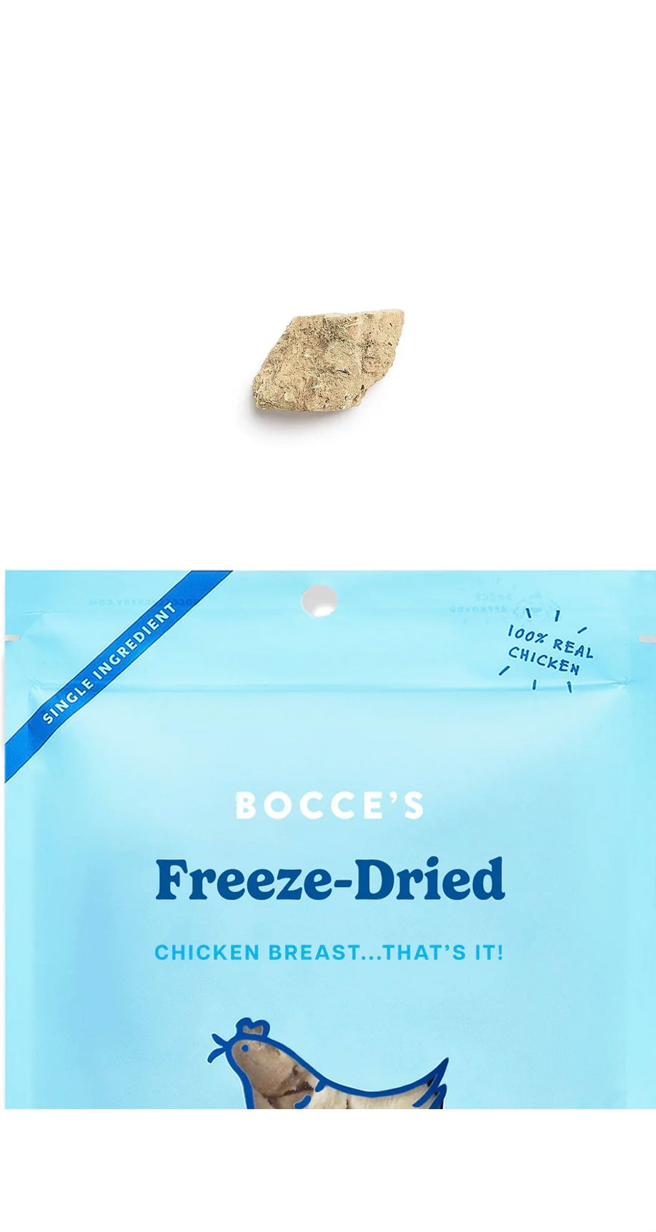 Bocce's Bakery Chicken Liver Freeze-Dried Treats, 3-oz bag