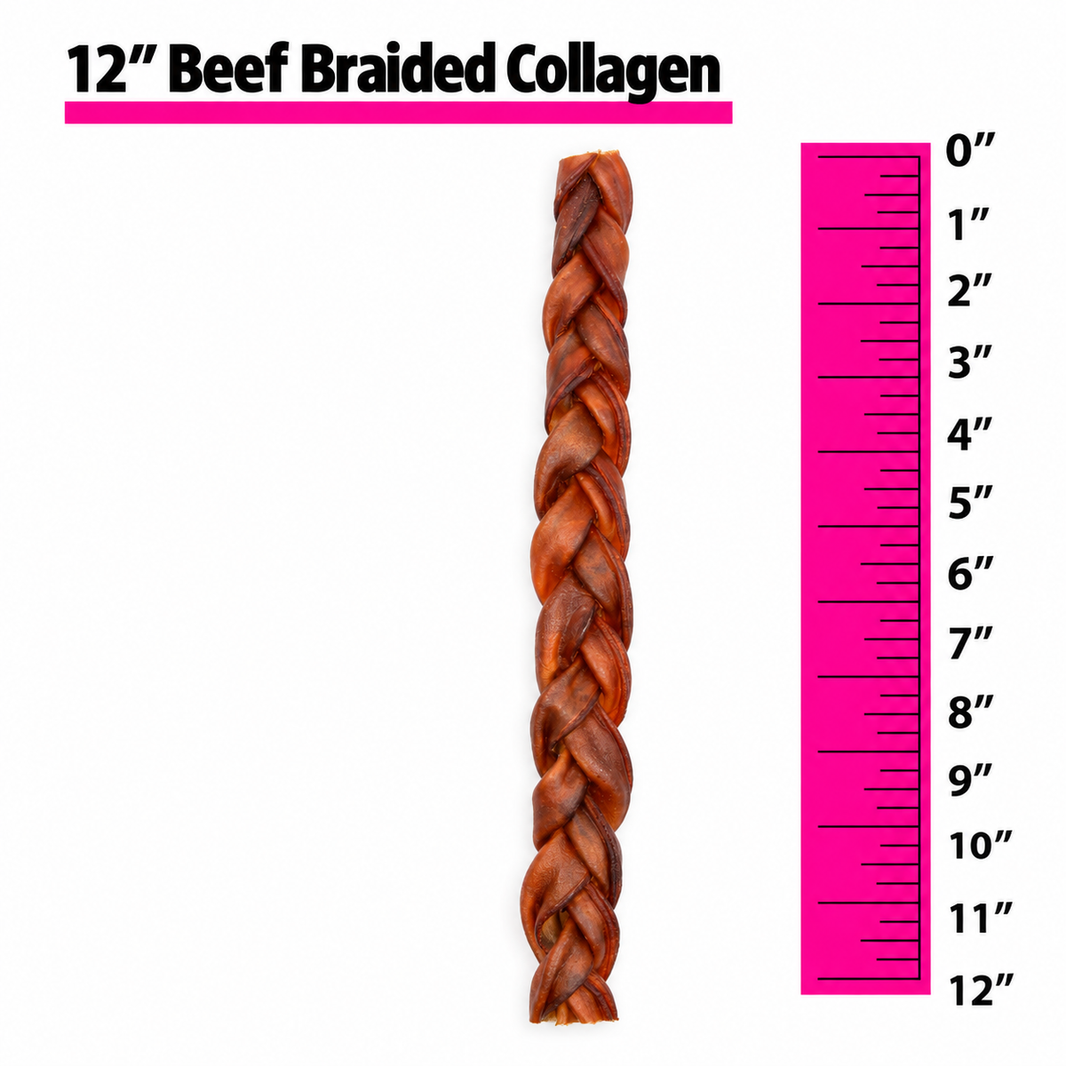 Braided Beef Collagen Sticks