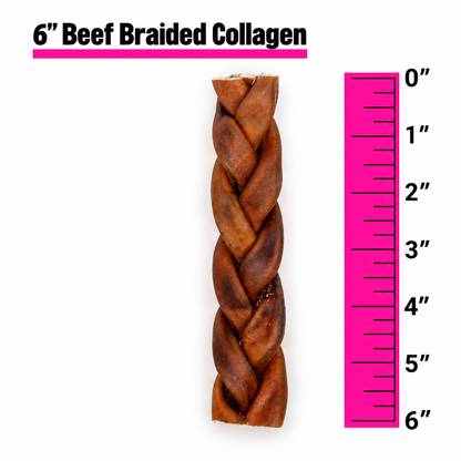 Braided Beef Collagen Sticks
