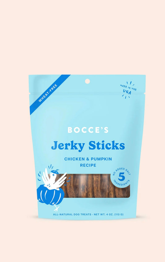 Bocce's Bakery Grazers Chicken Jerky Dog Treats, 4-oz pouch