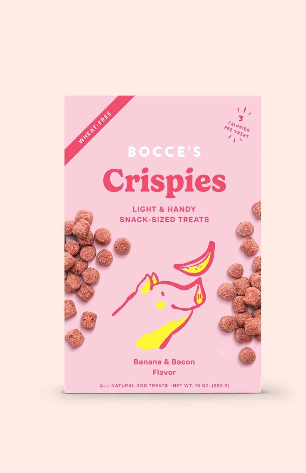 Bocce's Bakery Crispies Banana & Bacon Recipe Dog Treats, 10-oz box