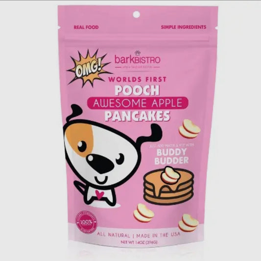 Bark Bistro Company Pooch Pancakes Awesome Apple Dog Treat, 14-oz bag