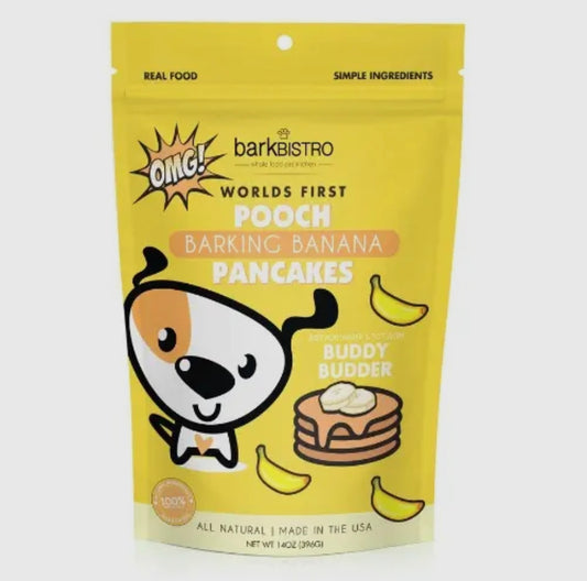 Bark Bistro Company Pooch Pancakes Barking Banana Dog Treat, 14-oz bag