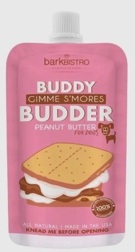 Bark Bistro Company Gimme S’more Buddy Budder Dog Treat, 4oz pouch