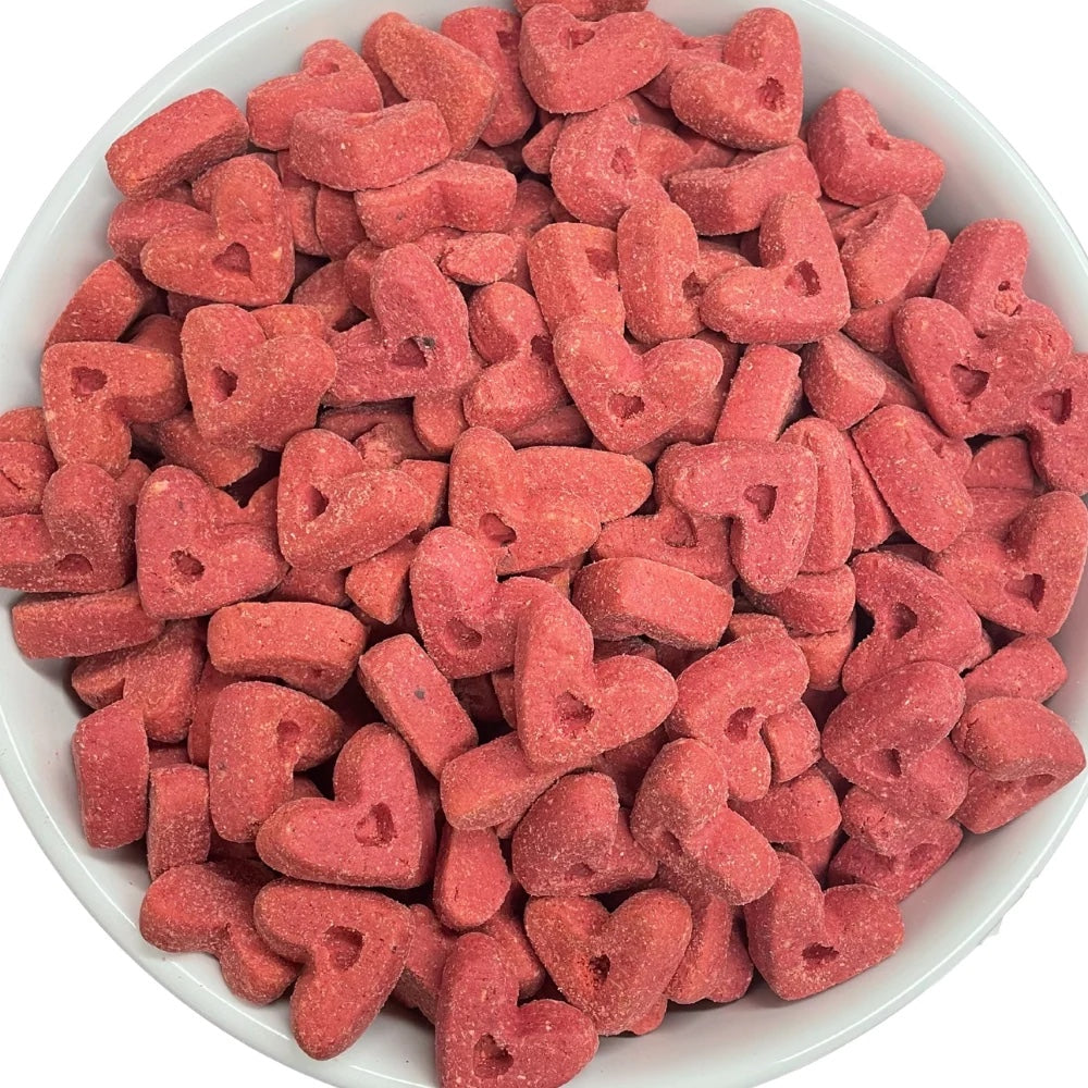 Red Velvet Cake Soft & Chewy Heart Dog Treats