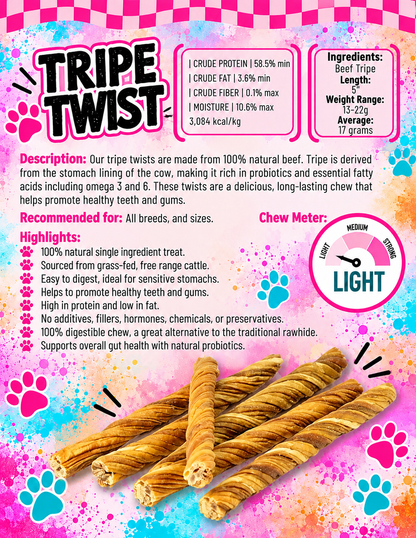 Beef Tripe Twists